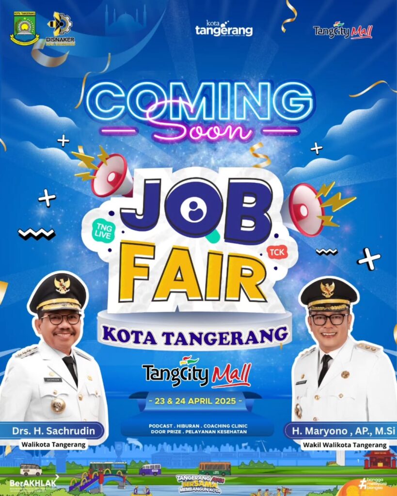 50819jangan lewatkan pemkot tangerang akan gelar job fair 23 24 april 2025 di tangcity mall 508191