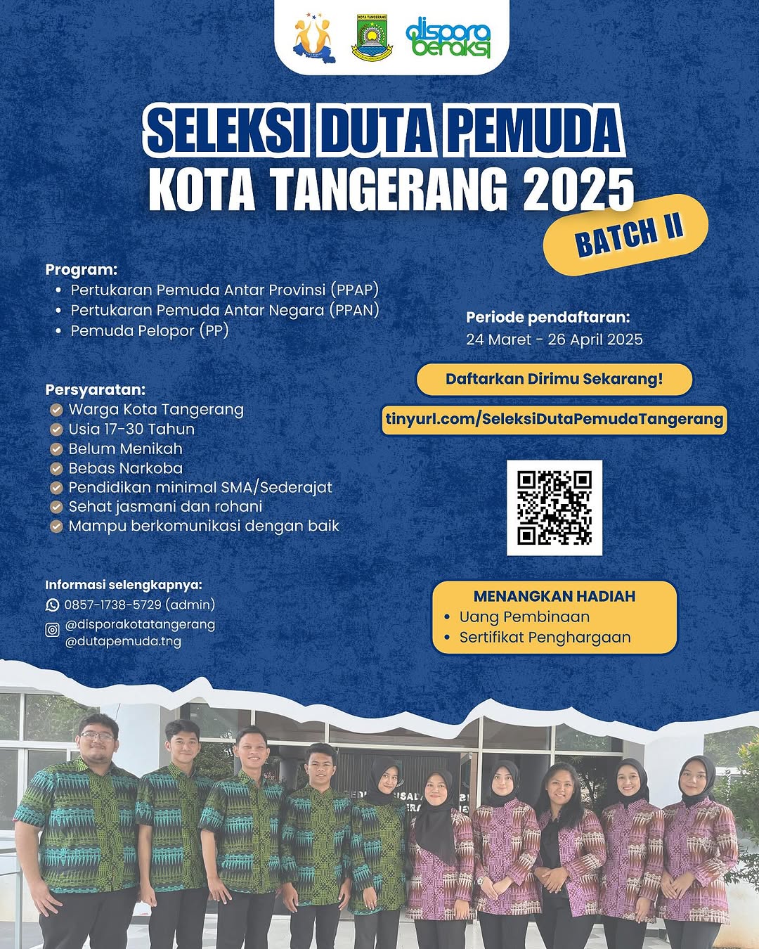 50885buktikan potensimu pendaftaran duta pemuda kota tangerang batch ii dibuka hingga 26 april 2025 508851