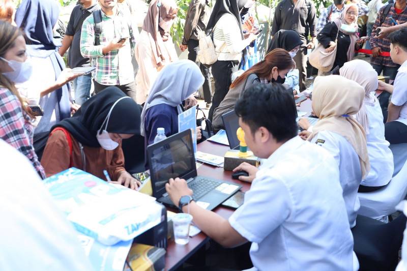 51189dua hari berlangsung job fair offline dimanfaatkan 1 059 pencari kerja luar kota tangerang 511891