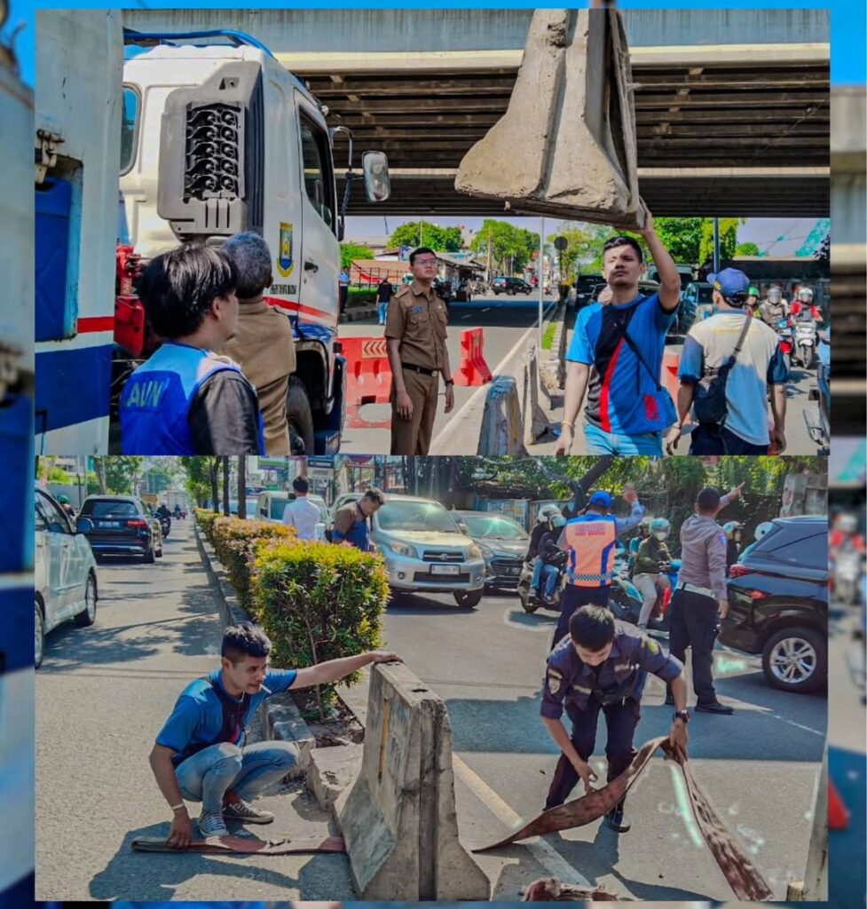 52489akses kian lancar uji coba pembukaan u turn kolong tol buaran kota tangerang berhasil kurangi kemacetan 524891