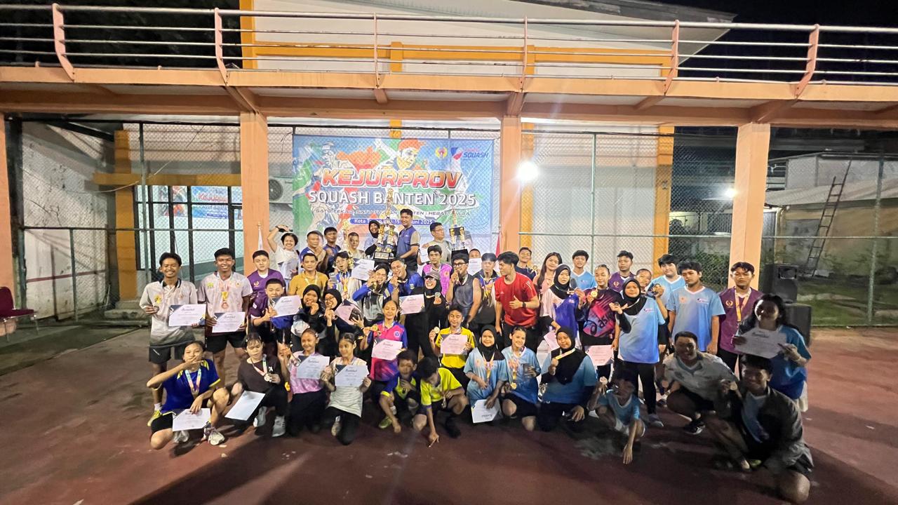 52577kontingen cabor squash kota tangerang raih juara umum kejurprov banten 2025 525771
